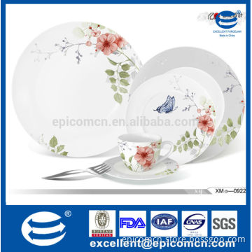 nice flower painting decal ceramic china porcelain dinnerware table goods for home decoration